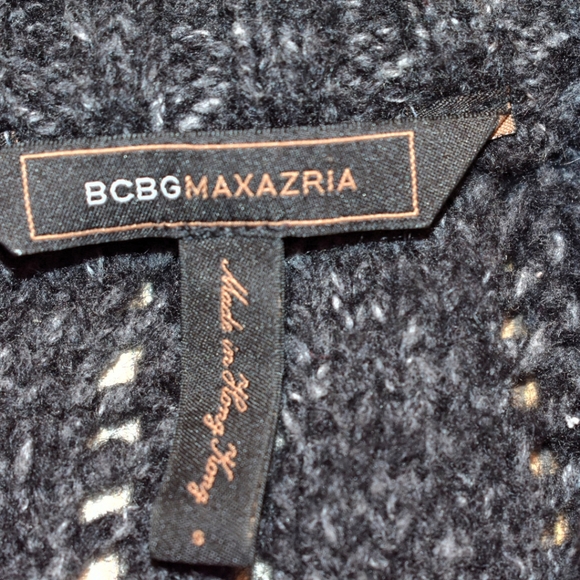 BCBGMAXAZRIA Gray Chunky Sweater Dress Tunic S - Picture 4 of 7